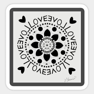 Love circle Sticker
